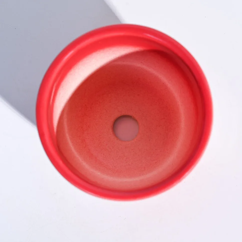 Apple Ceramic Pot (3.8 Inch Diameter)