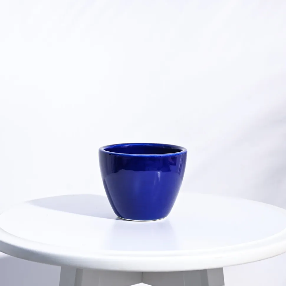 Apple Ceramic Pot (3.8 Inch Diameter)