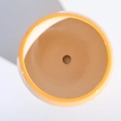 Apple Ceramic Pot (6.6 Inch Diameter)