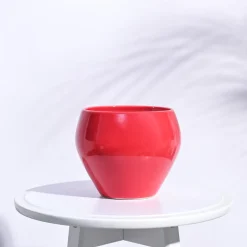 Apple Ceramic Pot (6.6 Inch Diameter)