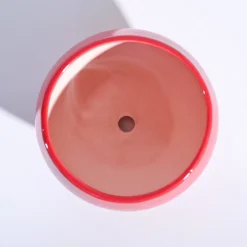 Apple Ceramic Pot (6.6 Inch Diameter)