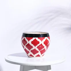 Apple Ceramic Pot (6.6 Inch Diameter)