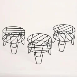 Arc Round Metal Plant Stand