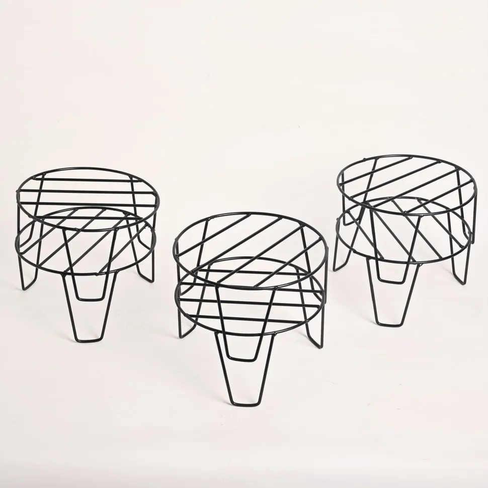 Arc Round Metal Plant Stand