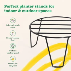 Arc Round Metal Plant Stand