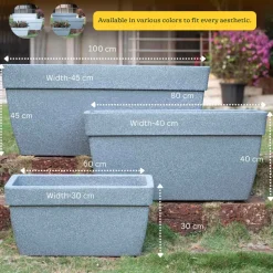 Barca Rectangle Planter