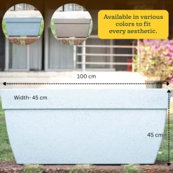 Barca Rectangle Planter