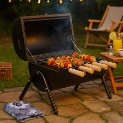 Barrel Style Barbecue Grill