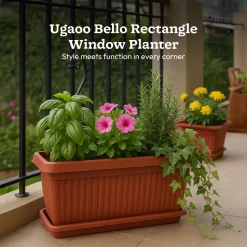Bellow Rectangle Window Planter