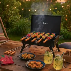 Briefcase Style Barbecue Grill