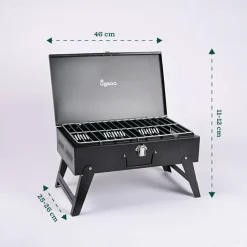 Briefcase Style Barbecue Grill