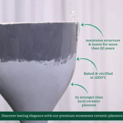 Ceramic Hanging Pot Cosmic Stone