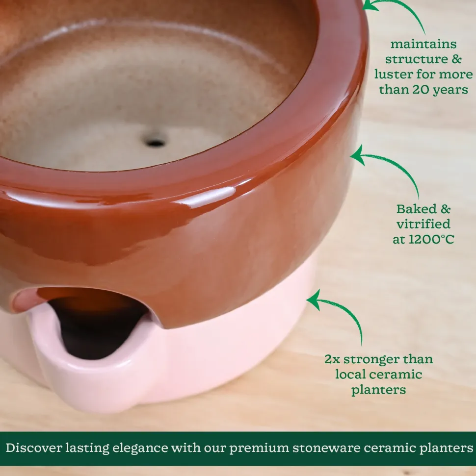 Flower Sunflower Ceramic Planter