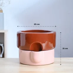 Flower Sunflower Ceramic Planter