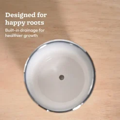 Fluted ceramic pot- 5 inch
