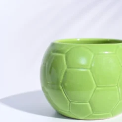 Football Ceramic Pot (5.3 Inch Diameter)