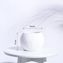 Football Ceramic Pot (5.3 Inch Diameter)