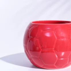 Football Ceramic Pot (5.3 Inch Diameter)