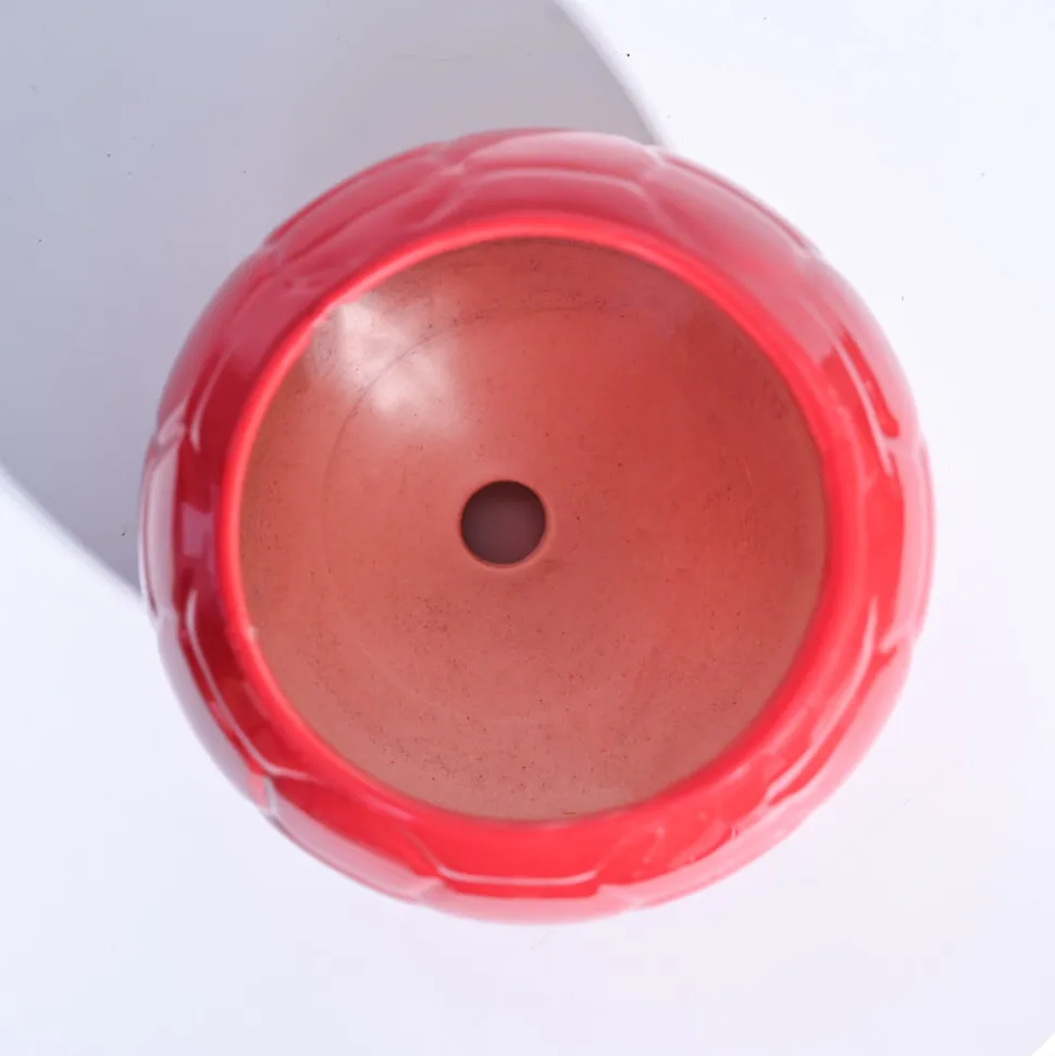 Football Ceramic Pot (5.3 Inch Diameter)