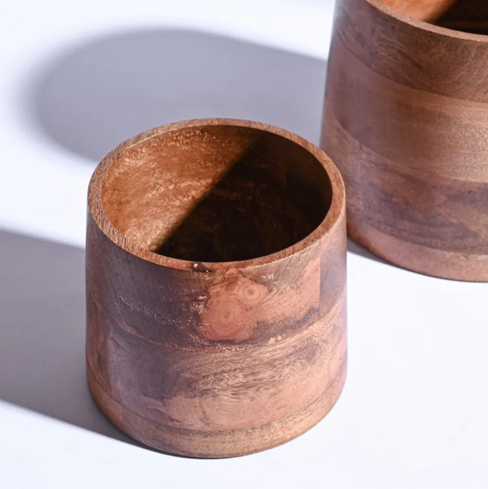 Gradient Wooden Planter - Set of 2