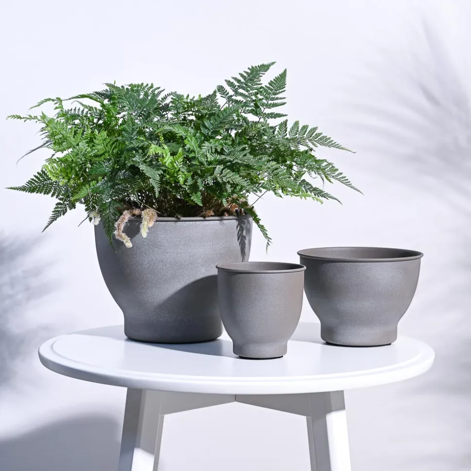 Gunmetal Goblet Planter