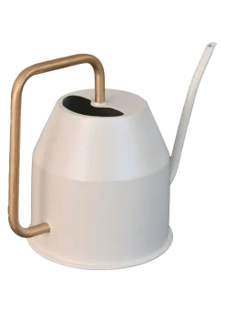 Haifoss Watering Can - Ivory & Gold