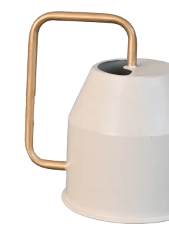 Haifoss Watering Can - Ivory & Gold