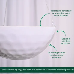 Hanging Ceramic Planters Petrichor Smite