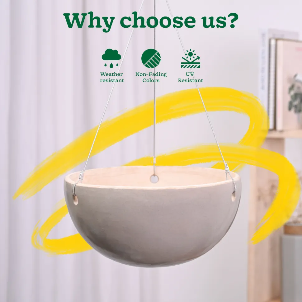 Hanging Ceramic Planters Petrichor Smite