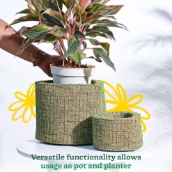 Heart Coir Planter - Set of 2