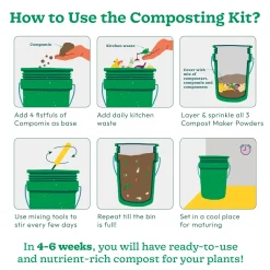 Home Compost Bin Kit - 20 Liter