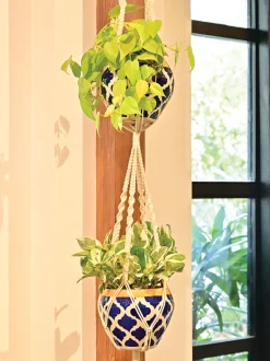 Macrame Two Layer Hanger