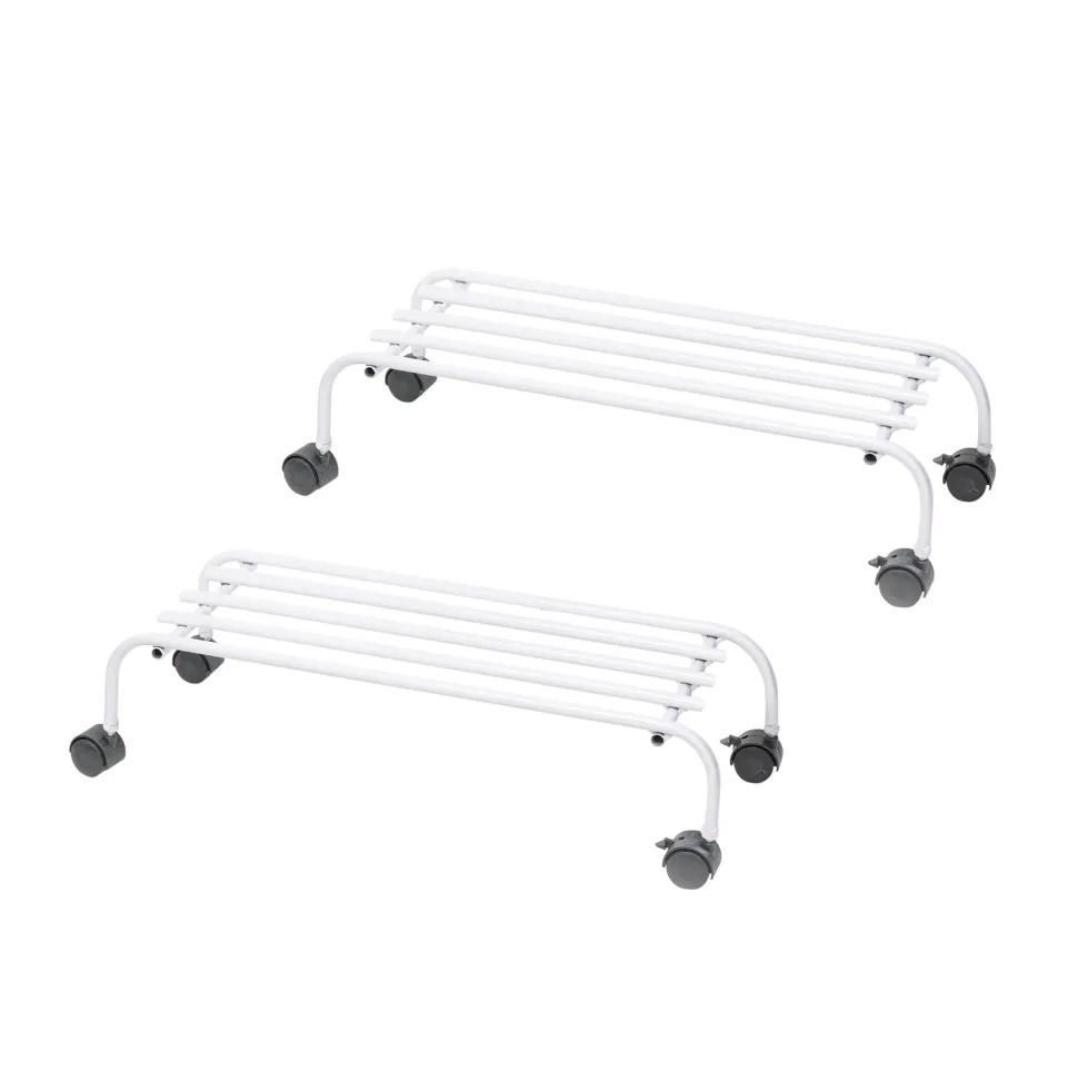Metal Plant Stands with Wheels Set of 2
