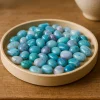 Onyx Sea Blue Polished Pebbles- 1 Kg
