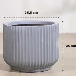 Phoenix Ceramic Pot (12.5 Inch Diameter)