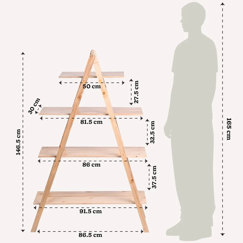 Pyramid Wooden Stand