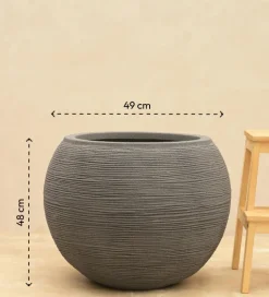 Rib Bowl Planter