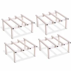 Rolling Plant Stand - White