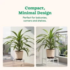 Rolling Plant Stand - White