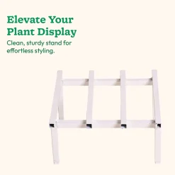 Rolling Plant Stand - White