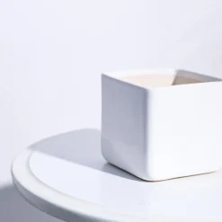 Square Ceramic Pot (3.5 Inch Width)