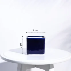 Square Ceramic Pot (3.5 Inch Width)