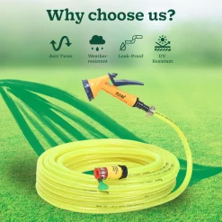 Super Braided Green Water Hose PVC Pipe