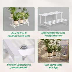 2-Tier Elevate Metal Plant Stand