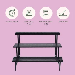 3-Tier Elevate Metal Plant Stand