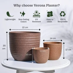 Verona Eco Planter - Set of 3